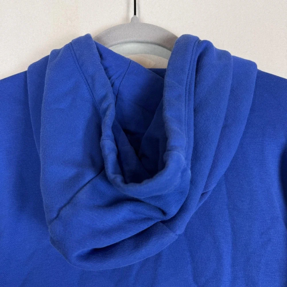 Nike Hoodie Mens Medium Blue Pullover Fleece Small Swoosh Kangaroo‎ Pocket